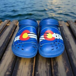 FOCO Coloado State Flag Clogs Mules Size L 11-12